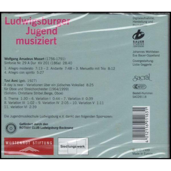 Ludwigsburger Jugend musiziert (Music CD)