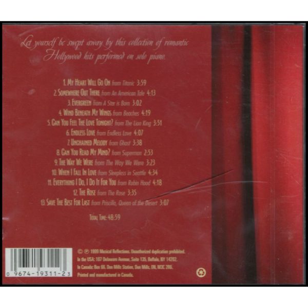 Hollywood Love Songs (Music CD)