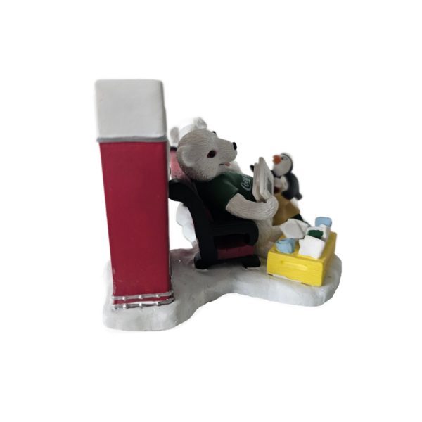 1998 Coca Cola Polar Bear Cubs Figurine "Passing the Day in a Special Way"