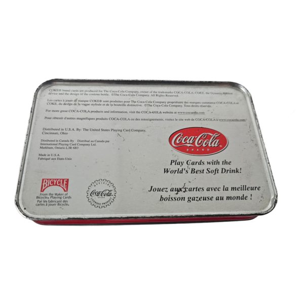Coca-Cola Bottle Playing Cards 2 Decks In Tin
