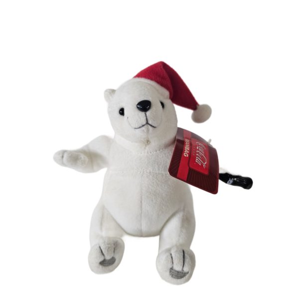 Collectible Coca-Cola Polar Bear Santa Bean Bag Plush by Beverly Hills Gift Co.