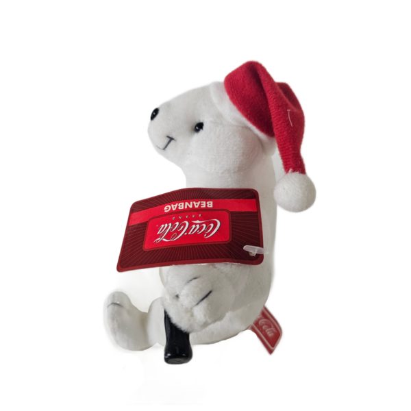 Collectible Coca-Cola Polar Bear Santa Bean Bag Plush by Beverly Hills Gift Co.