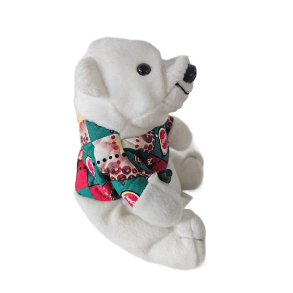 1998 Collectible Coca-Cola Brand Bean Bag Plush Argyle Shirt #0131