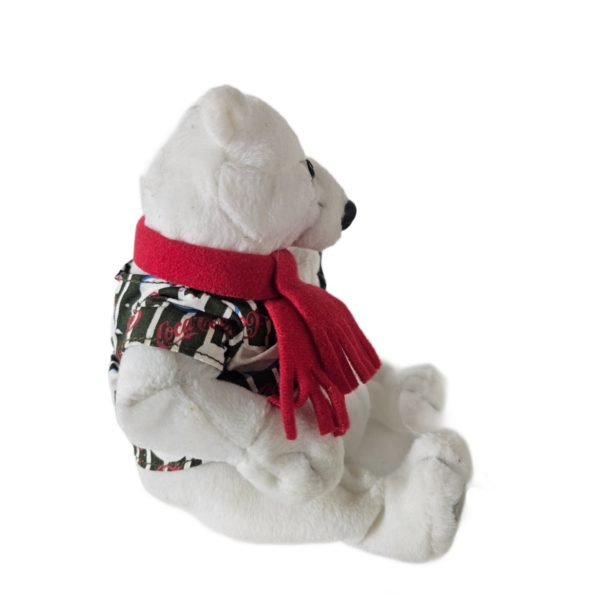 1999 Collectible Coca-Cola Brand Bean Bag Plush Striped Bubbles Shirt #0209