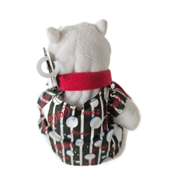 1999 Collectible Coca-Cola Brand Bean Bag Plush Striped Bubbles Shirt #0209