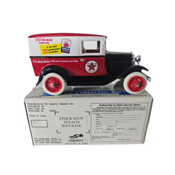 Liberty Classics Texaco Ford Model A Delivery Van Die-cast Bank 1:25
