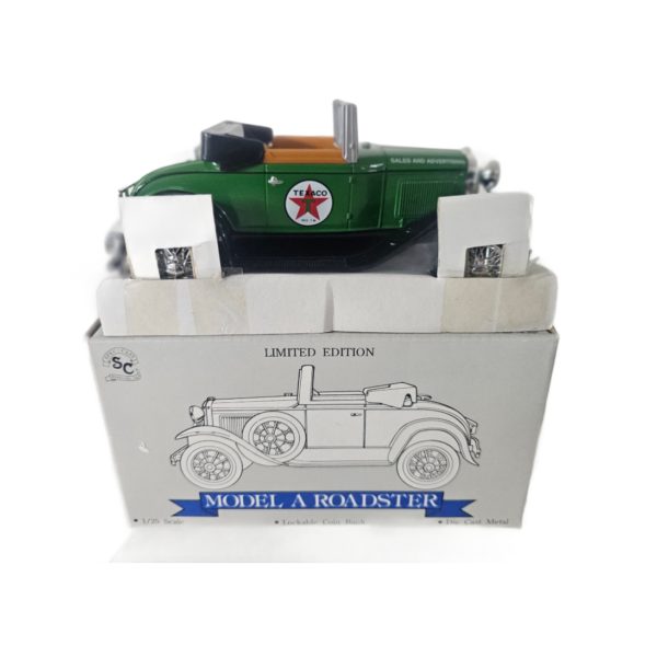 Liberty Classics Texaco Sales & Advertising Ford Model A Roadster Green Die-cast Bank 1:25