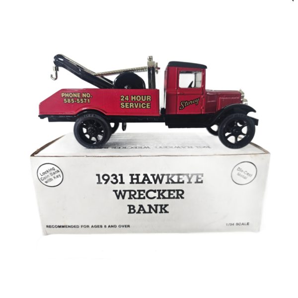 ERTL 1931 Hawkeye Storey Wrecker Tow Truck Die-cast Bank 1:25 Scale