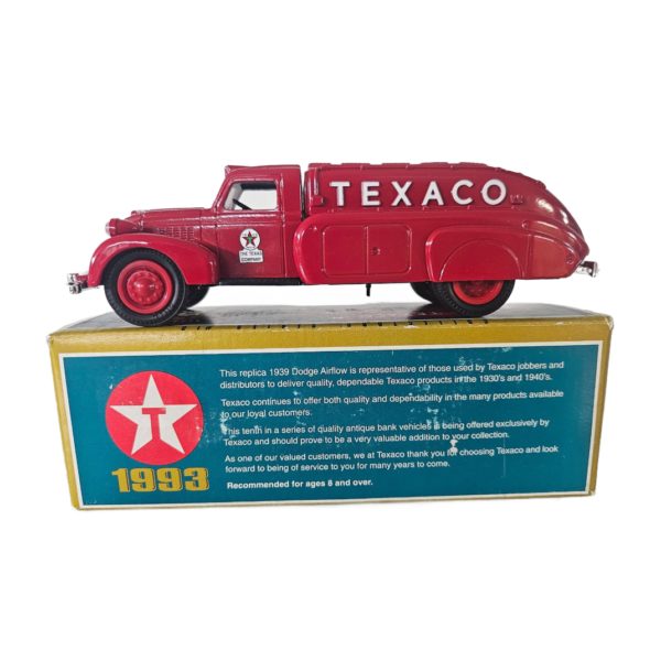 ERTL 1939 Dodge Airflow Texaco Jobbers Tanker Truck Die-cast Bank 1:24