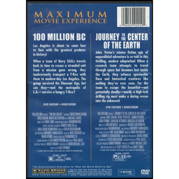 Multi-Feature Collection: Journey to the Center of the Earth / 100 Million B.C. (DVD)