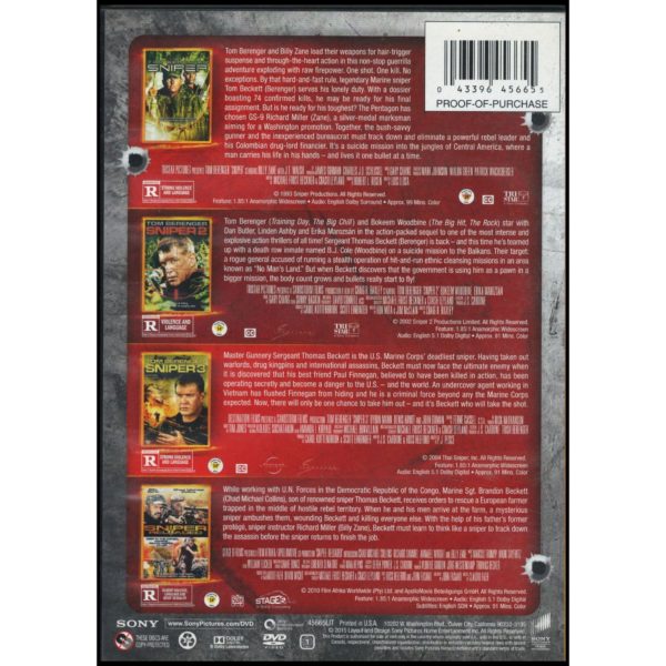 Multi-Feature Collection: Sniper (1993) / Sniper 2 / Sniper 3 / Sniper: Reloaded - Vol (DVD)