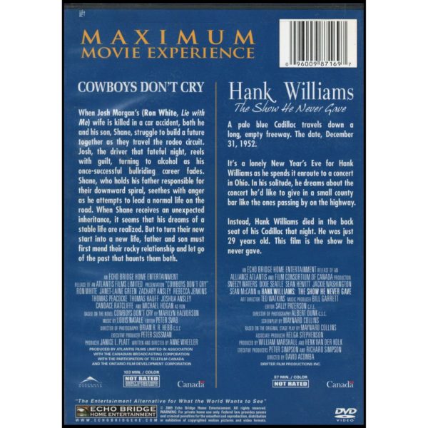 Multi-Feature Collection: Cowboys Don't Cry/Hank Williams: The Show He Never Gave (DVD)