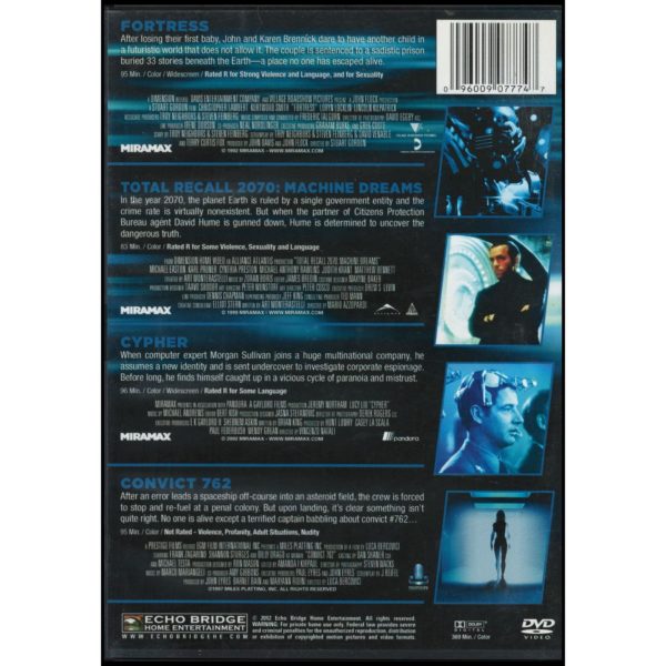 Fortress / Cypher / Convict 762 / Total Recall 2070 (DVD)