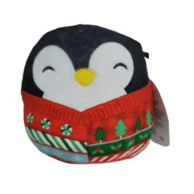 Squishmallows Christmas Luna Penguin Plush Toy 4.5"