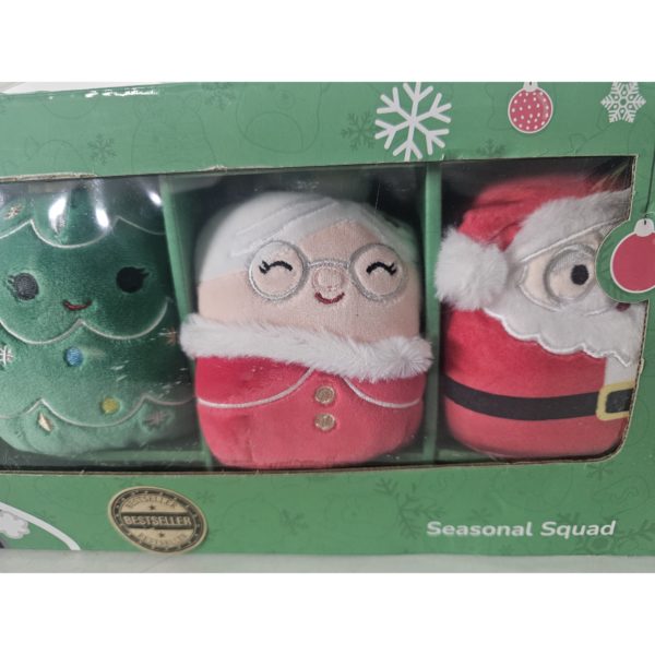 Christmas Holiday 4 Inch Squishmallow Seasonal Squad 5-Piece Set 2022
