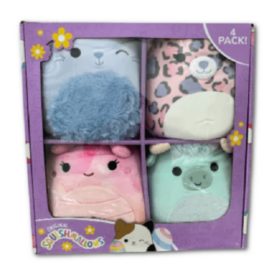 Squishmallows Easter 4 Pack: Dallas Cheetah, Iver Bull, Bastian Bunny, and Eileen Butterfly 7" Plush Toys