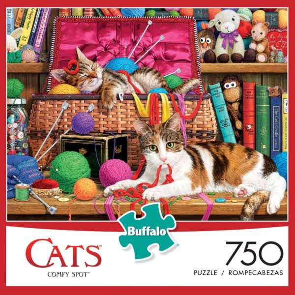 Buffalo Games "Cats Comfy Spot" 750 Piece Puzzle