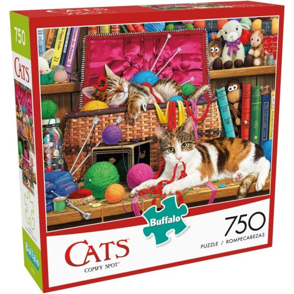 Buffalo Games "Cats Comfy Spot" 750 Piece Puzzle