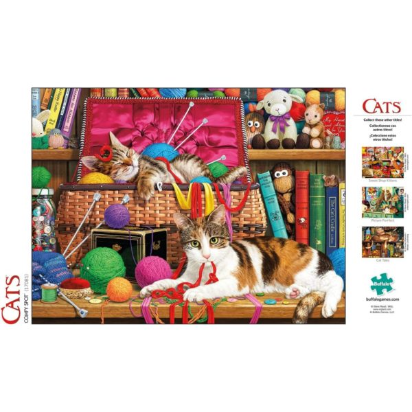 Buffalo Games "Cats Comfy Spot" 750 Piece Puzzle