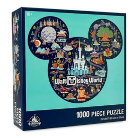 Disney Parks Life Mickey Mouse Icon Walt Disney World Map 1000 Pc Puzzle