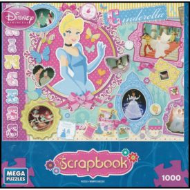 Mega Puzzles Disney Princess Cinderella "Scrapbook" 1000 Piece Puzzle