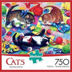 Buffalo Games - Cats Collection - Knitting Kittens - 750 Piece Jigsaw Puzzle