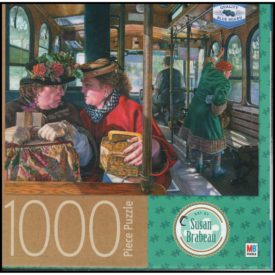 Milton Bradley "The Conversation" Ladies on Trolly 1000 Piece Puzzle by Susan Brabeau
