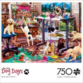 Buffalo Games A Dog's Life "Painting Puppies" 750 Pieces Jigsaw Puzzle
