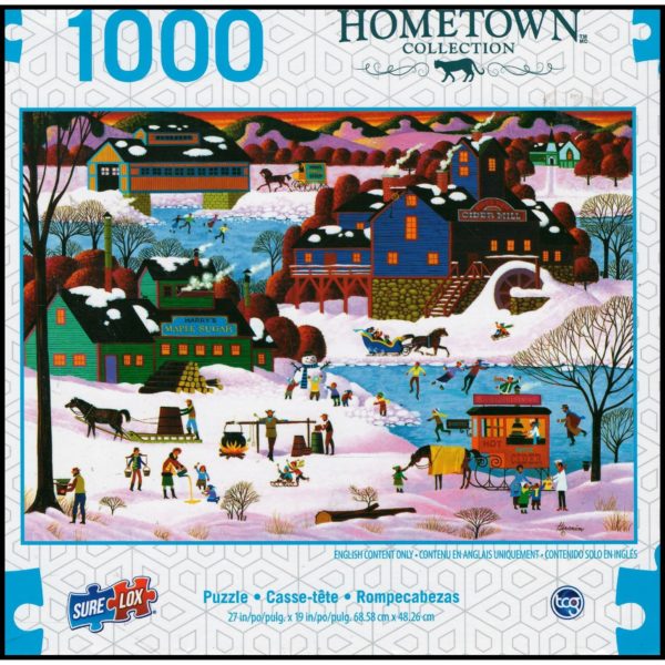 Hometown Collection "Maple Sugaring" 1800's Wintertime 1000 Piece Puzzle