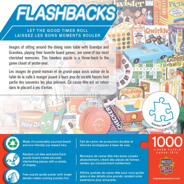 MasterPieces Flashbacks "Let the Good Times Roll"  Retro Toys 1000 Piece Puzzle 19.25" x 26.75"