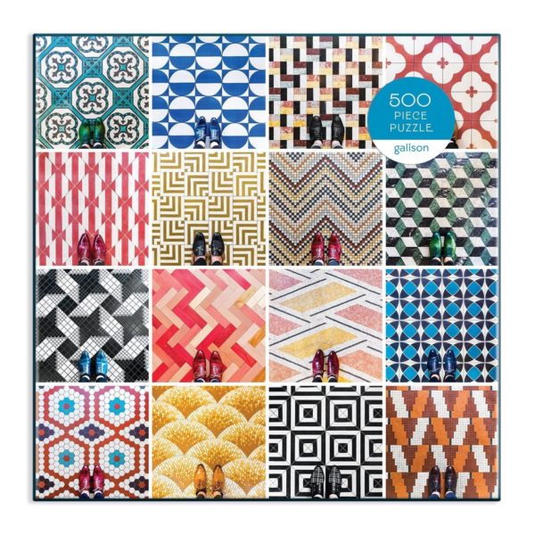 Mosaic Floors 500 Piece Puzzle Design by Galison