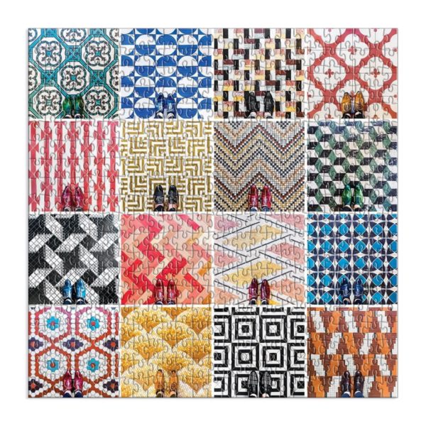 Mosaic Floors 500 Piece Puzzle Design by Galison