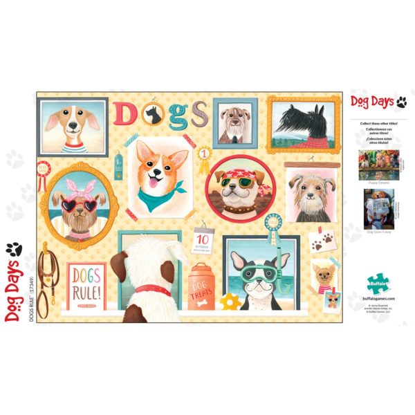 Buffalo Games Dog Days "Dogs Rule" 750 Piece Jigsaw Puzzle