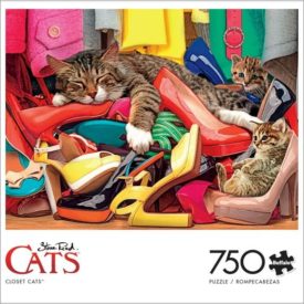 Buffalo Games 750-Piece "Closet Cats" Interlocking Jigsaw Puzzle