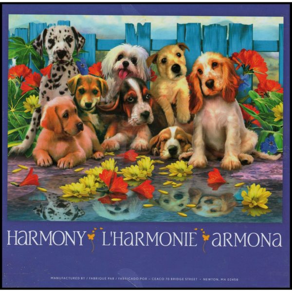 Ceaco Harmony 550 Piece Jigsaw Puzzle Howard Robinson Art Puppies