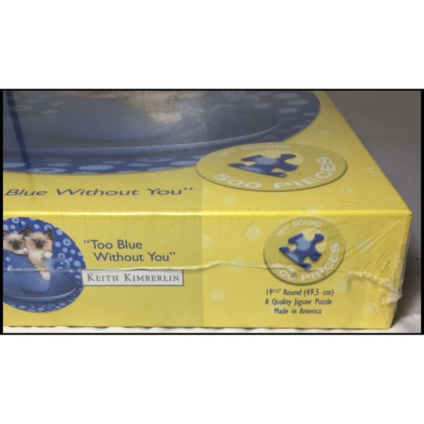 Masterpieces Siamese Kittens "Too Blue Without You" Round 500 Piece Puzzle