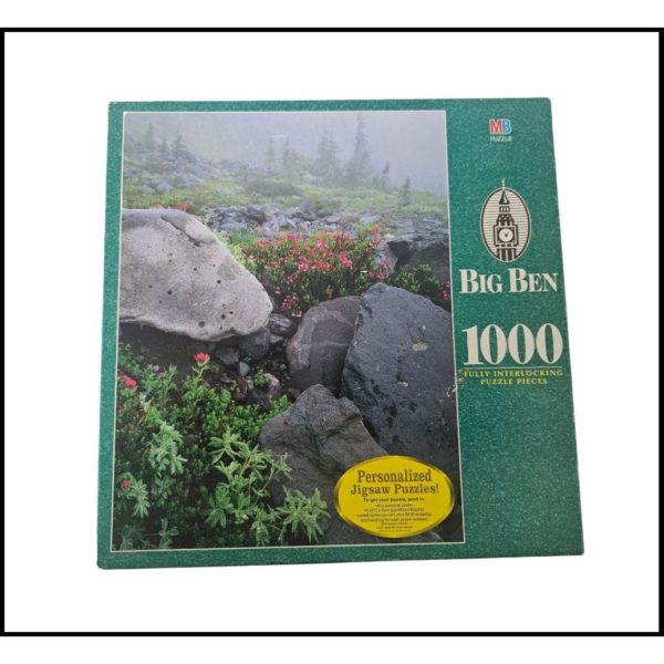 Vintage 1998 MB Big Ben "Paradise Park, Washington" 1000 Piece Puzzle