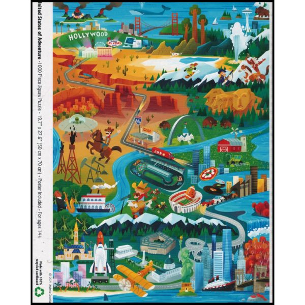 Colorcraft "United States of Adventure" 1000 Piece Puzzle