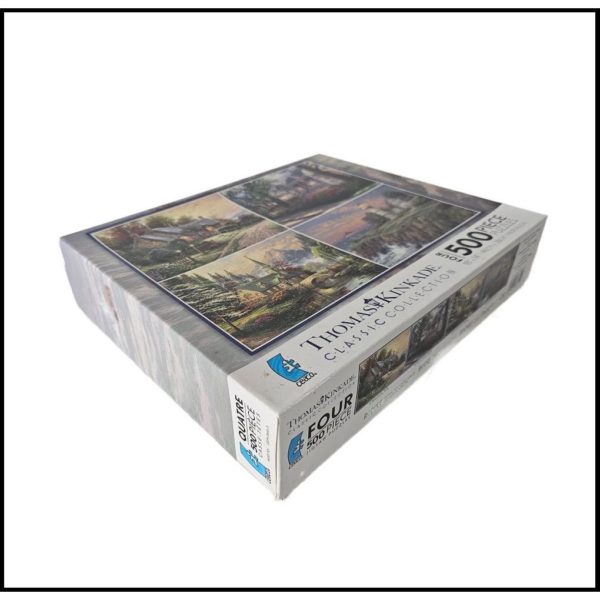 Ceaco Thomas Kinkade 4-in-1 Multi Pack Puzzles (4) 500 Piece