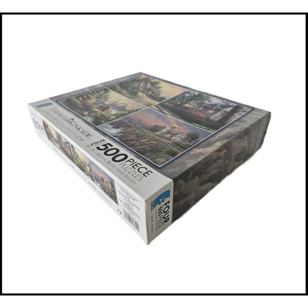 Ceaco Thomas Kinkade 4-in-1 Multi Pack Puzzles (4) 500 Piece