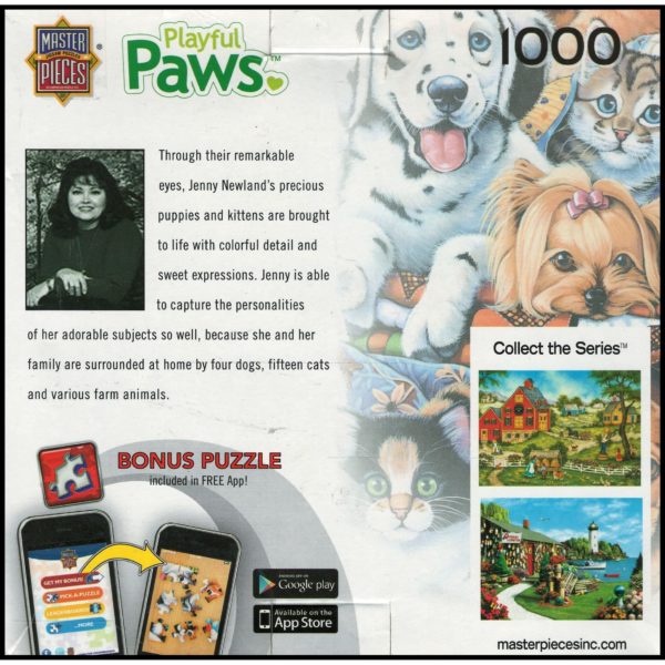 Master Pieces Playful Paws "Hide & Seek" 1000 Piece Jigsaw Puzzle