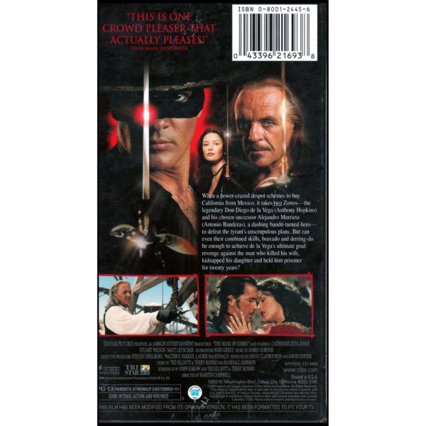 The Mask of Zorro (VHS Tape)