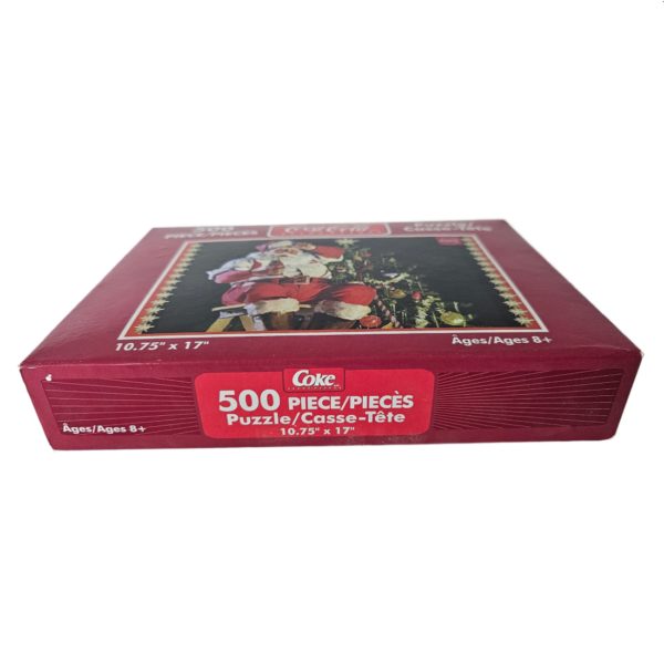 2004 Karmin Int'l Coca-Cola Santa 500 Piece Jigsaw Puzzle Ages 8+