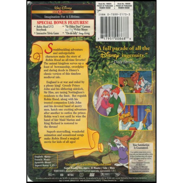 Robin Hood (Disney Gold Classic Collection) (DVD)
