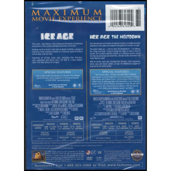 Ice Age/Ice Age The Meltdown (Double Feature) 2 Disc Set [2009] (DVD)